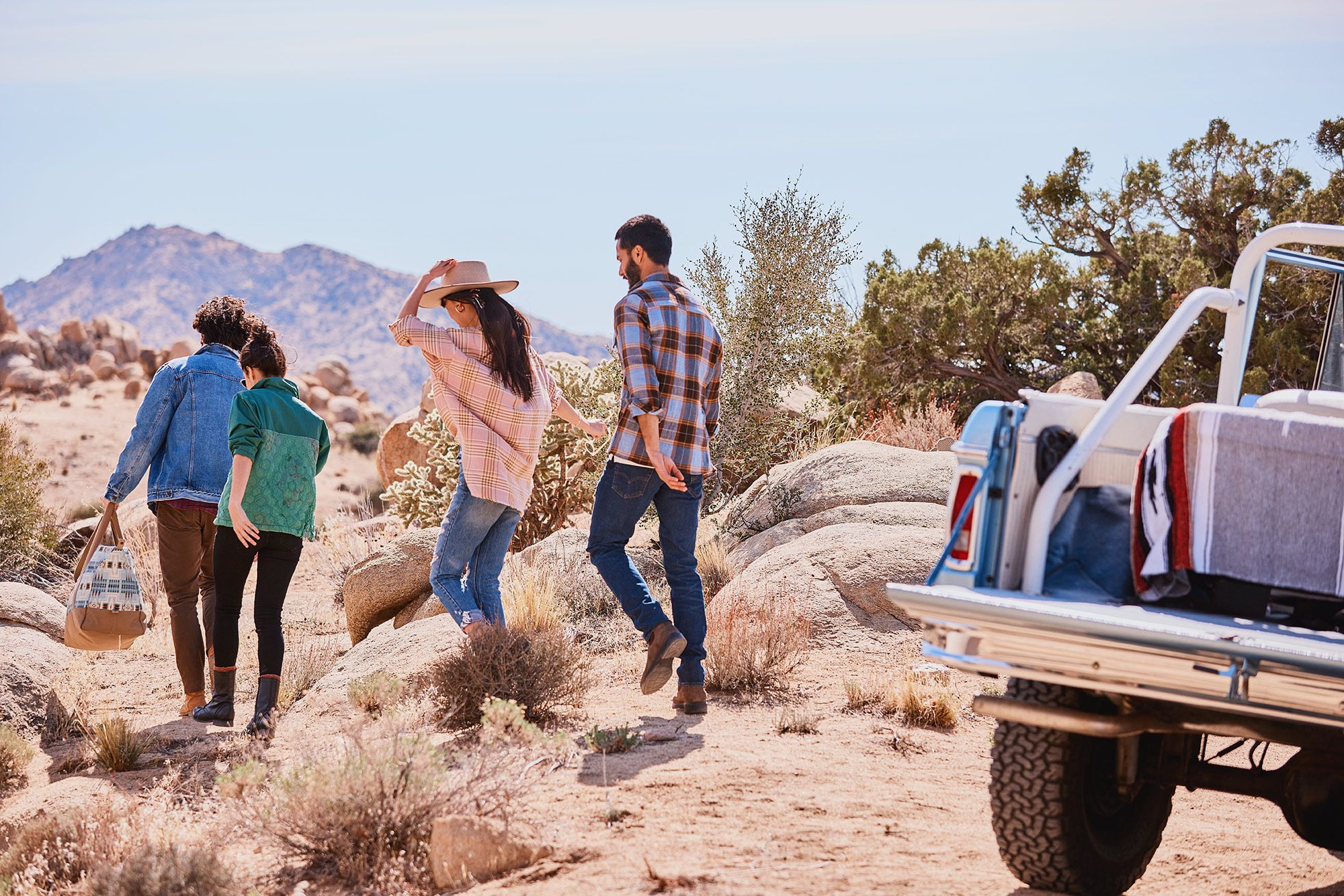 California Desert Lifestyle Photography with Ford Bronco Vintage