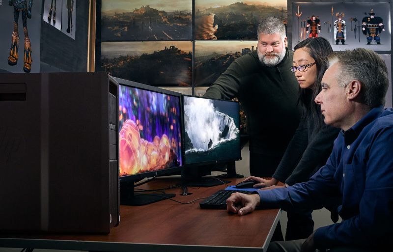 Dean Debois with Creative team at Dreamworks Animation Studios of "How to Train your Dragon 3"