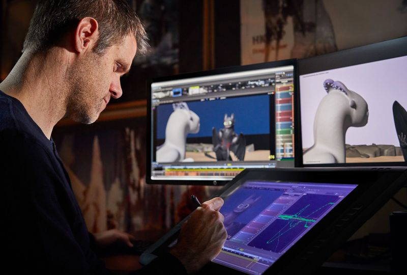 How to train your dragon 3d artist at Dreamworks Animation