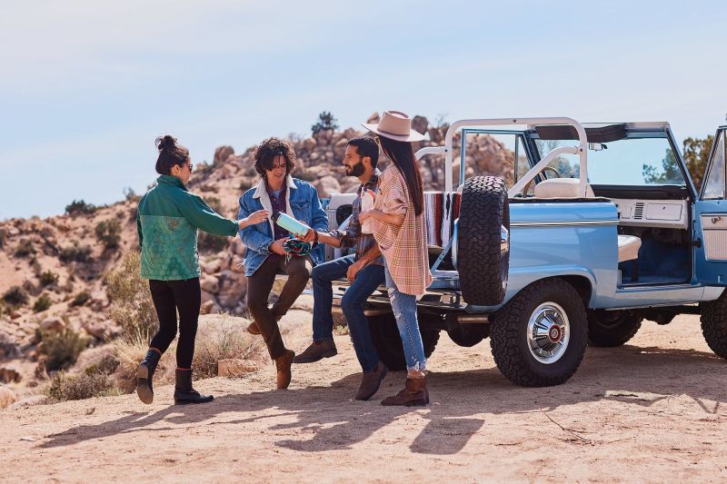 Commercial Lifestyle Photography in the Mojave Desert with Ford Bronco