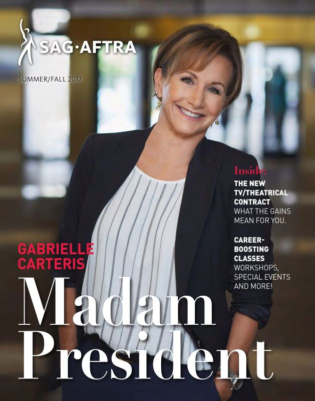 Gabrielle Carteris, SAG-AFTRA Former President. Cover Shot