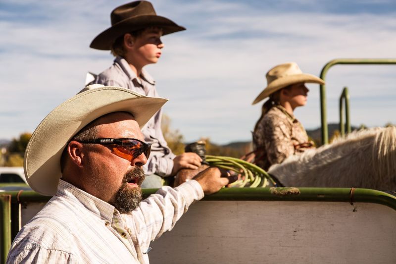 Willits California, rodeo waiting time for father and son