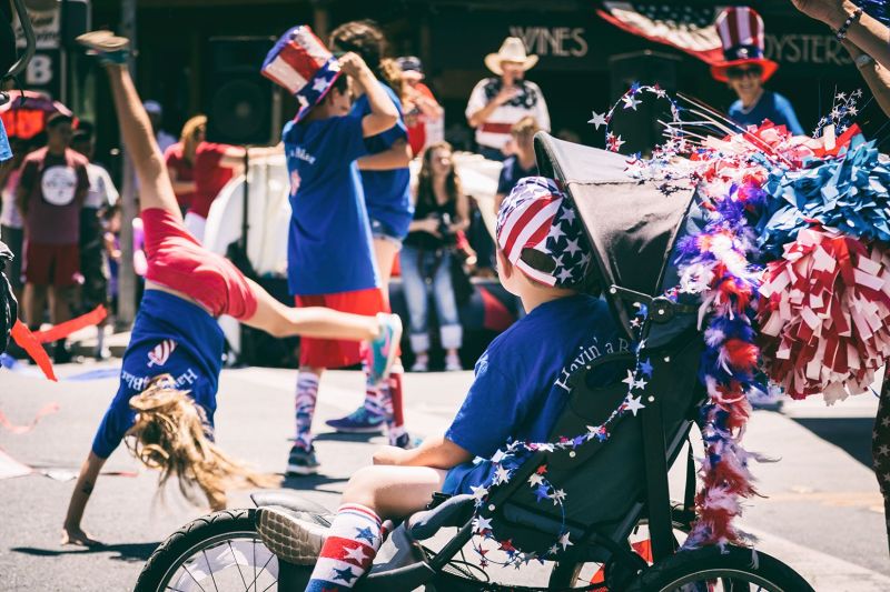 Calistoga, Fourth of July celebration, patriotic