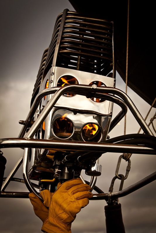 Balloon burner close-up at Albuquerque Balloon Fiesta