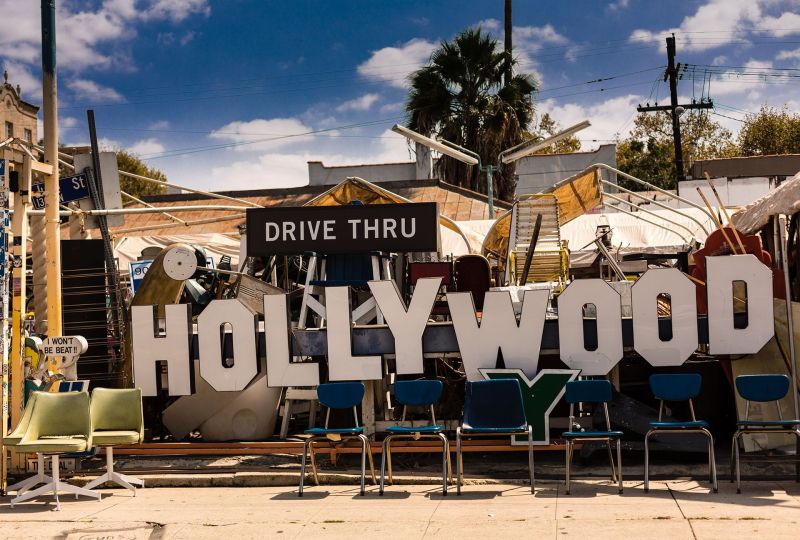 Hollywood memorabilia on La Brea Ave